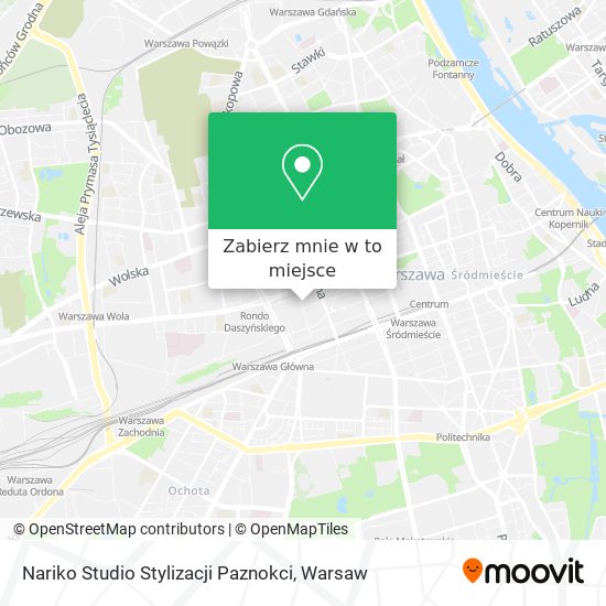 Mapa Nariko Studio Stylizacji Paznokci