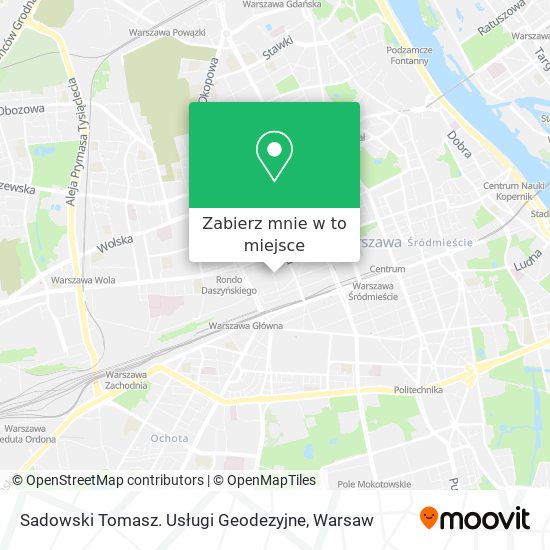 Mapa Sadowski Tomasz. Usługi Geodezyjne