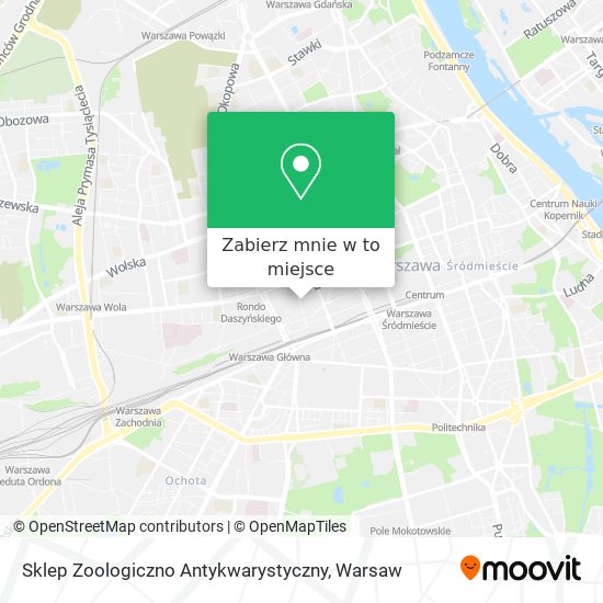 Mapa Sklep Zoologiczno Antykwarystyczny