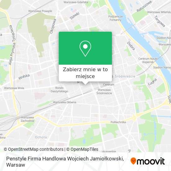 Mapa Penstyle Firma Handlowa Wojciech Jamiołkowski