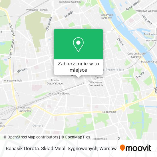 Mapa Banasik Dorota. Skład Mebli Sygnowanych