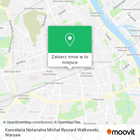 Mapa Kancelaria Notarialna Michał Ryszard Walkowski