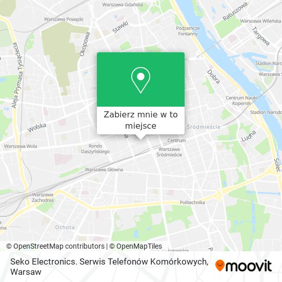 Mapa Seko Electronics. Serwis Telefonów Komórkowych