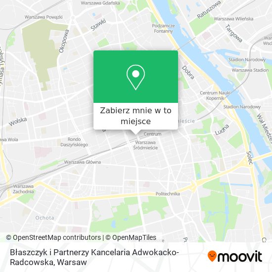 Mapa Błaszczyk i Partnerzy Kancelaria Adwokacko-Radcowska