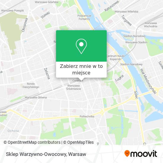 Mapa Sklep Warzywno-Owocowy