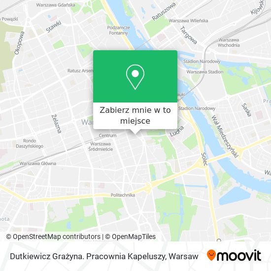 Mapa Dutkiewicz Grażyna. Pracownia Kapeluszy