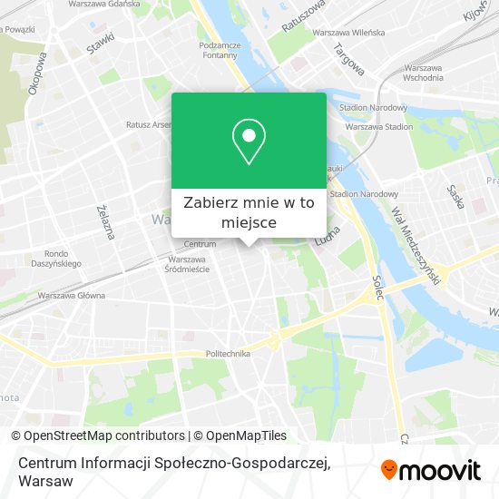 Mapa Centrum Informacji Społeczno-Gospodarczej