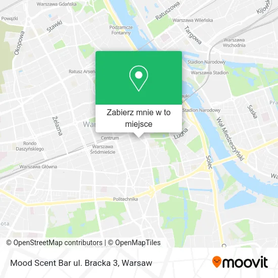 Mapa Mood Scent Bar ul. Bracka 3