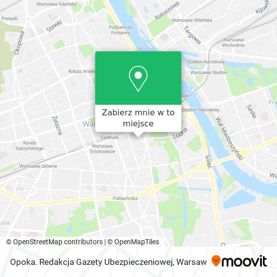 Mapa Opoka. Redakcja Gazety Ubezpieczeniowej