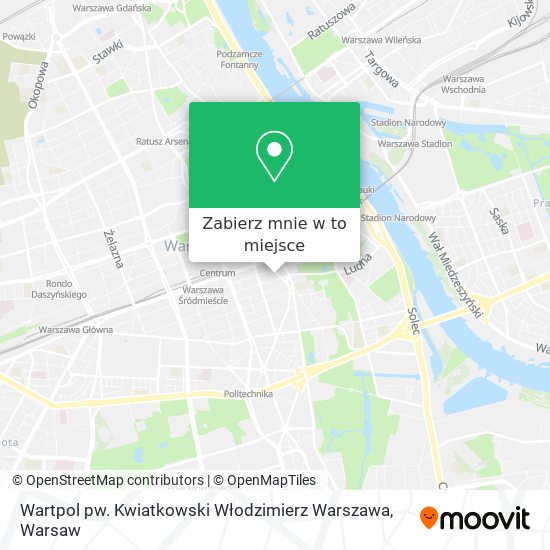 Mapa Wartpol pw. Kwiatkowski Włodzimierz Warszawa