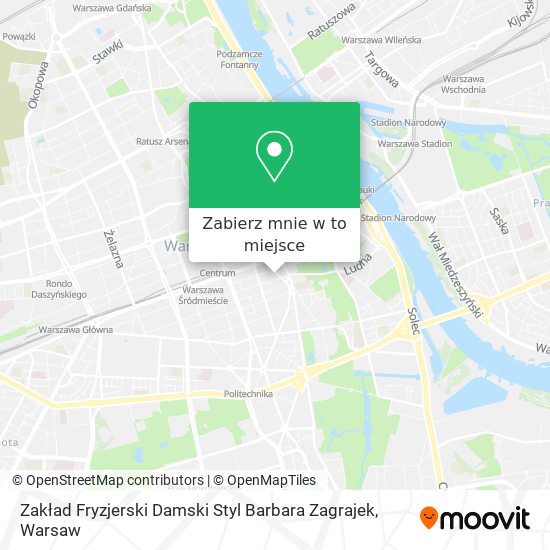 Mapa Zakład Fryzjerski Damski Styl Barbara Zagrajek