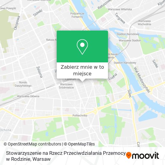 Mapa Stowarzyszenie na Rzecz Przeciwdziałania Przemocy w Rodzinie