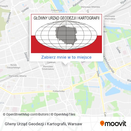 Mapa Głwny Urząd Geodezji i Kartografii