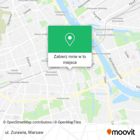 Mapa ul. Zurawia