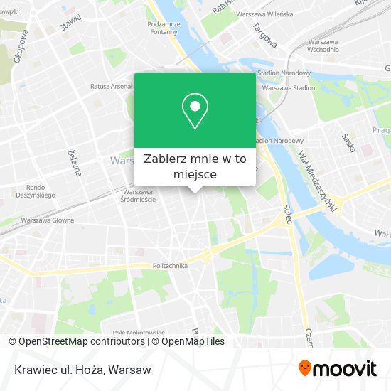 Mapa Krawiec ul. Hoża