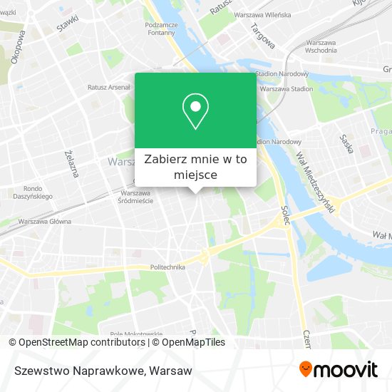 Mapa Szewstwo Naprawkowe