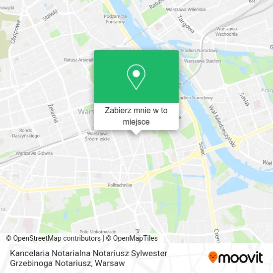 Mapa Kancelaria Notarialna Notariusz Sylwester Grzebinoga Notariusz