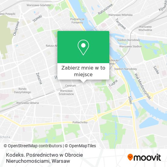 Mapa Kodeks. Pośrednictwo w Obrocie Nieruchomościami