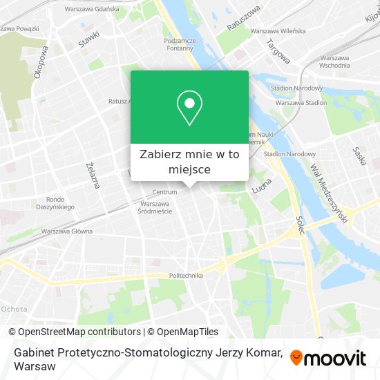 Mapa Gabinet Protetyczno-Stomatologiczny Jerzy Komar