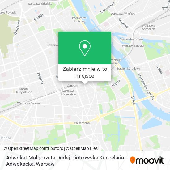 Mapa Adwokat Małgorzata Durlej-Piotrowska Kancelaria Adwokacka