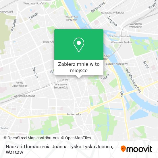 Mapa Nauka i Tłumaczenia Joanna Tyska Tyska Joanna