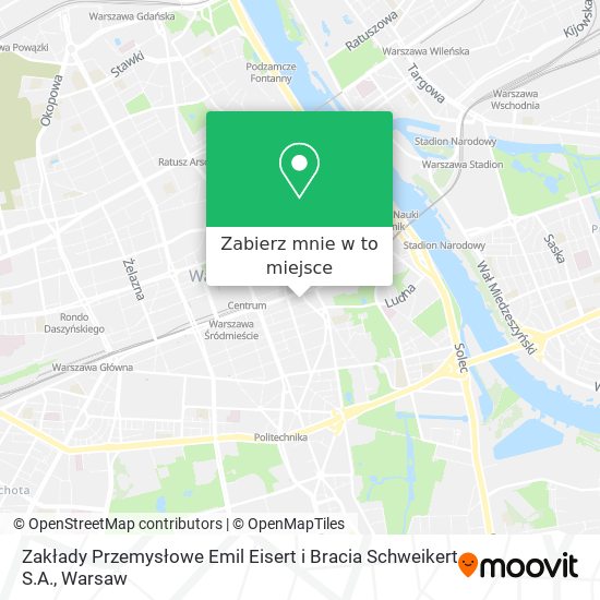 Mapa Zakłady Przemysłowe Emil Eisert i Bracia Schweikert S.A.