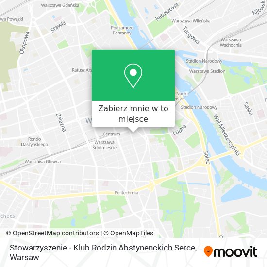 Mapa Stowarzyszenie - Klub Rodzin Abstynenckich Serce