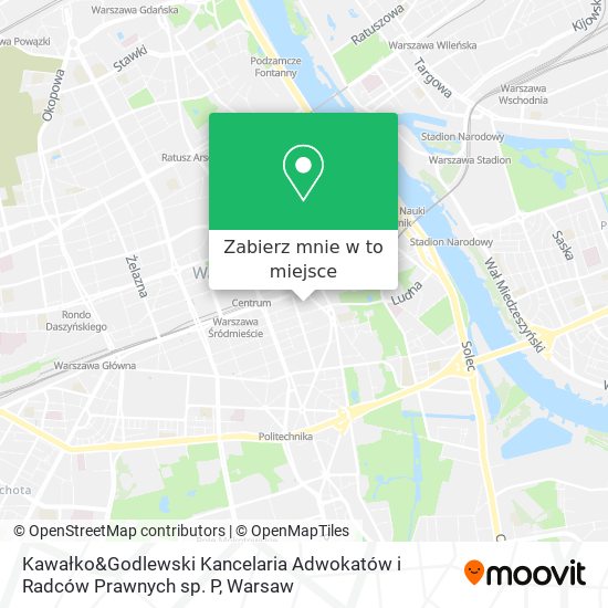 Mapa Kawałko&Godlewski Kancelaria Adwokatów i Radców Prawnych sp. P