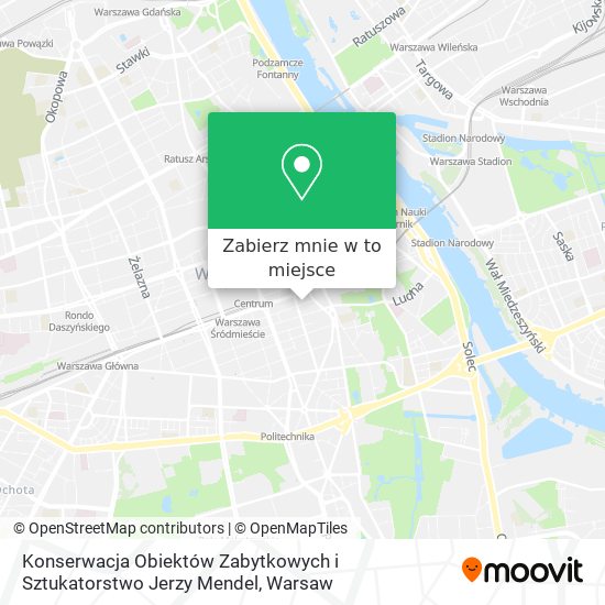 Mapa Konserwacja Obiektów Zabytkowych i Sztukatorstwo Jerzy Mendel