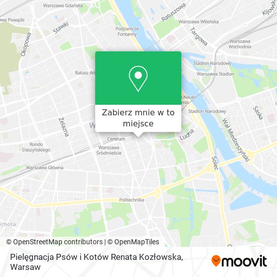 Mapa Pielęgnacja Psów i Kotów Renata Kozłowska