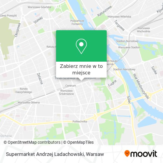 Mapa Supermarket Andrzej Ladachowski