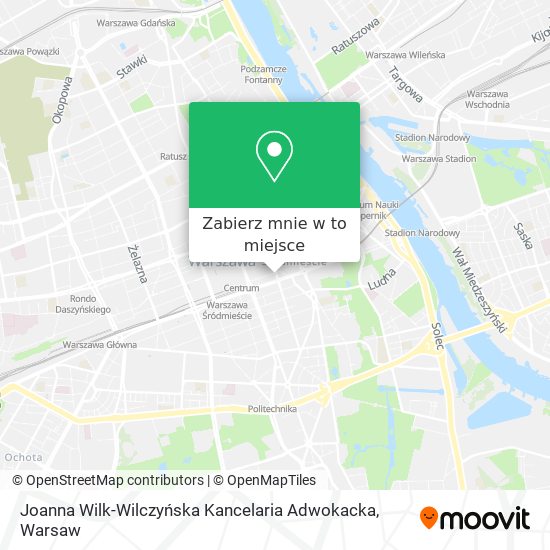 Mapa Joanna Wilk-Wilczyńska Kancelaria Adwokacka