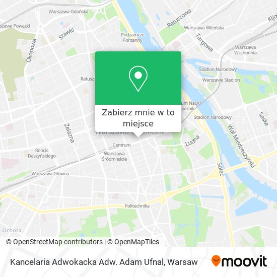 Mapa Kancelaria Adwokacka Adw. Adam Ufnal