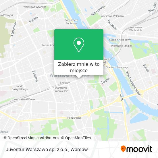 Mapa Juventur Warszawa sp. z o.o.