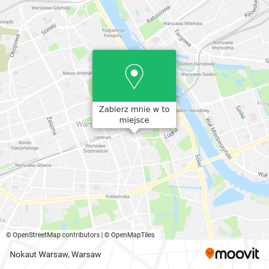 Mapa Nokaut Warsaw