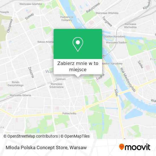 Mapa Młoda Polska Concept Store