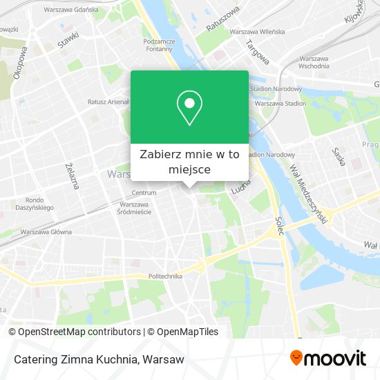 Mapa Catering Zimna Kuchnia