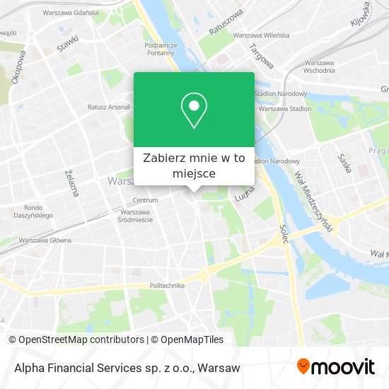 Mapa Alpha Financial Services sp. z o.o.