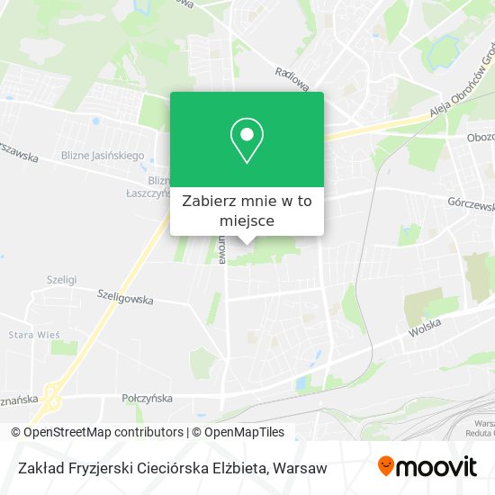 Mapa Zakład Fryzjerski Cieciórska Elżbieta