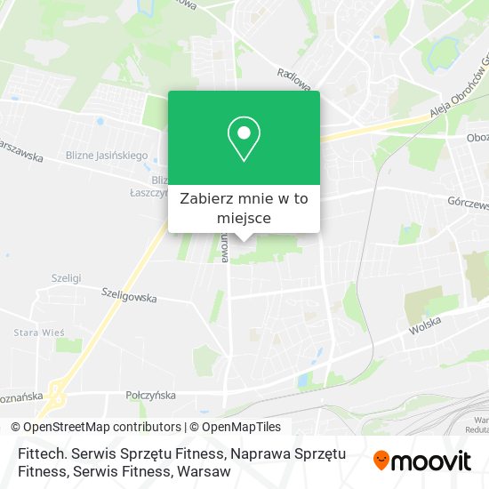 Mapa Fittech. Serwis Sprzętu Fitness, Naprawa Sprzętu Fitness, Serwis Fitness