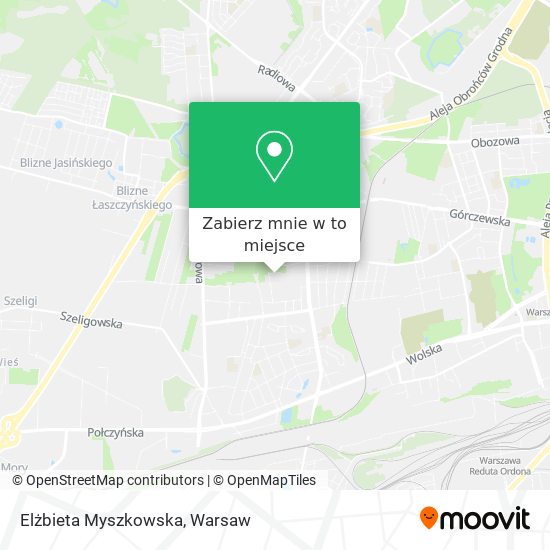 Mapa Elżbieta Myszkowska