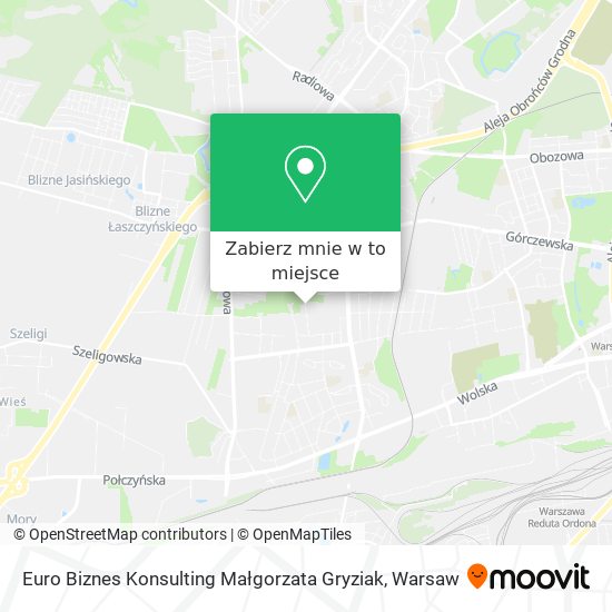 Mapa Euro Biznes Konsulting Małgorzata Gryziak