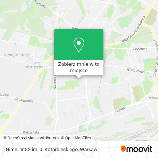 Mapa Gimn. nr 82 im. J. Kotarbińskiego