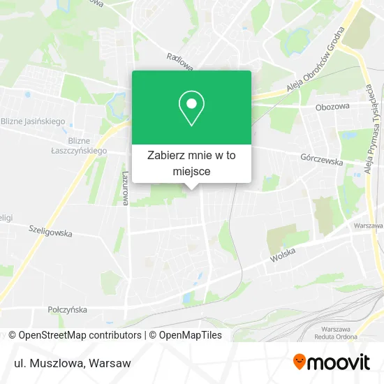 Mapa ul. Muszlowa
