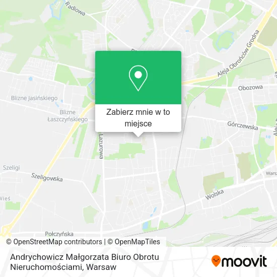Mapa Andrychowicz Małgorzata Biuro Obrotu Nieruchomościami