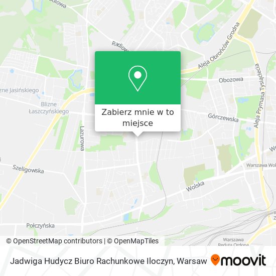 Mapa Jadwiga Hudycz Biuro Rachunkowe Iloczyn