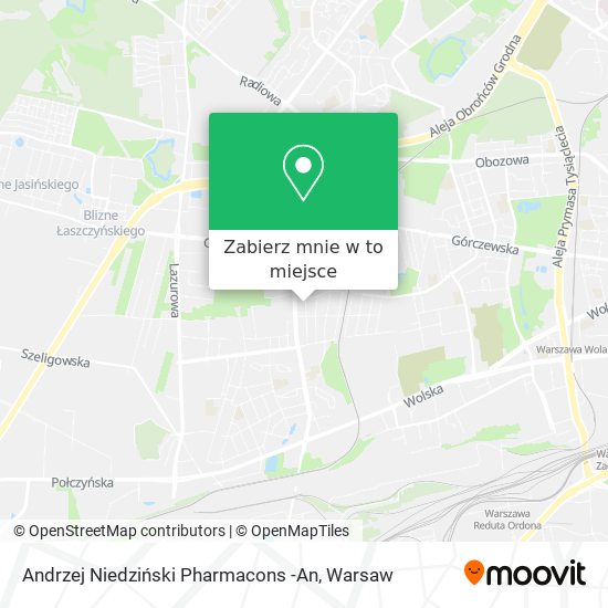 Mapa Andrzej Niedziński Pharmacons -An