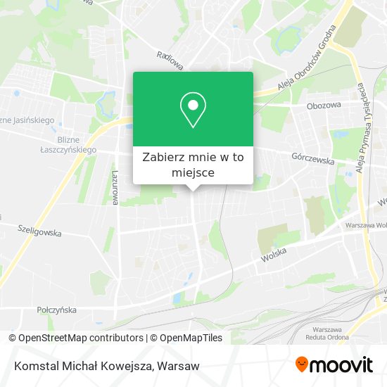 Mapa Komstal Michał Kowejsza