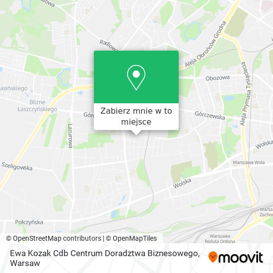 Mapa Ewa Kozak Cdb Centrum Doradztwa Biznesowego