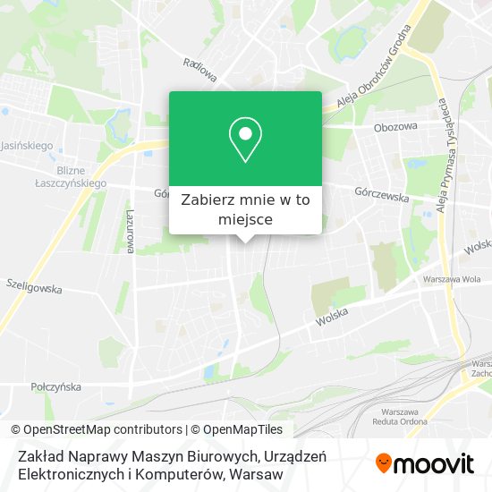 Mapa Zakład Naprawy Maszyn Biurowych, Urządzeń Elektronicznych i Komputerów